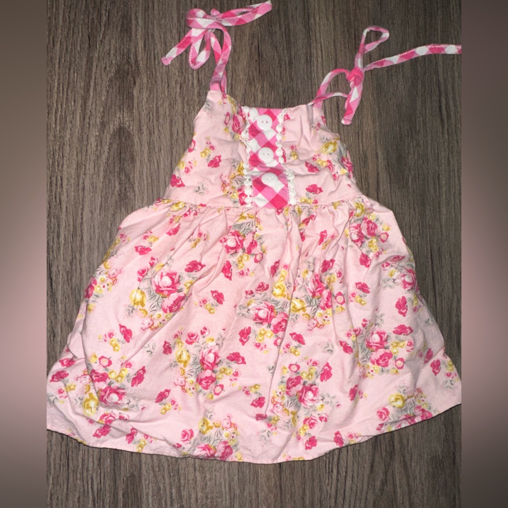 Floral Pink Kids Dress